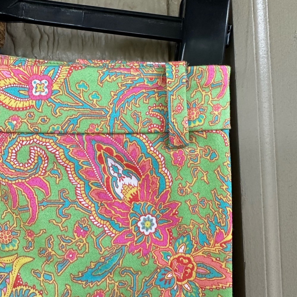 Lauren Ralph Lauren Green Paisley Print Skirt